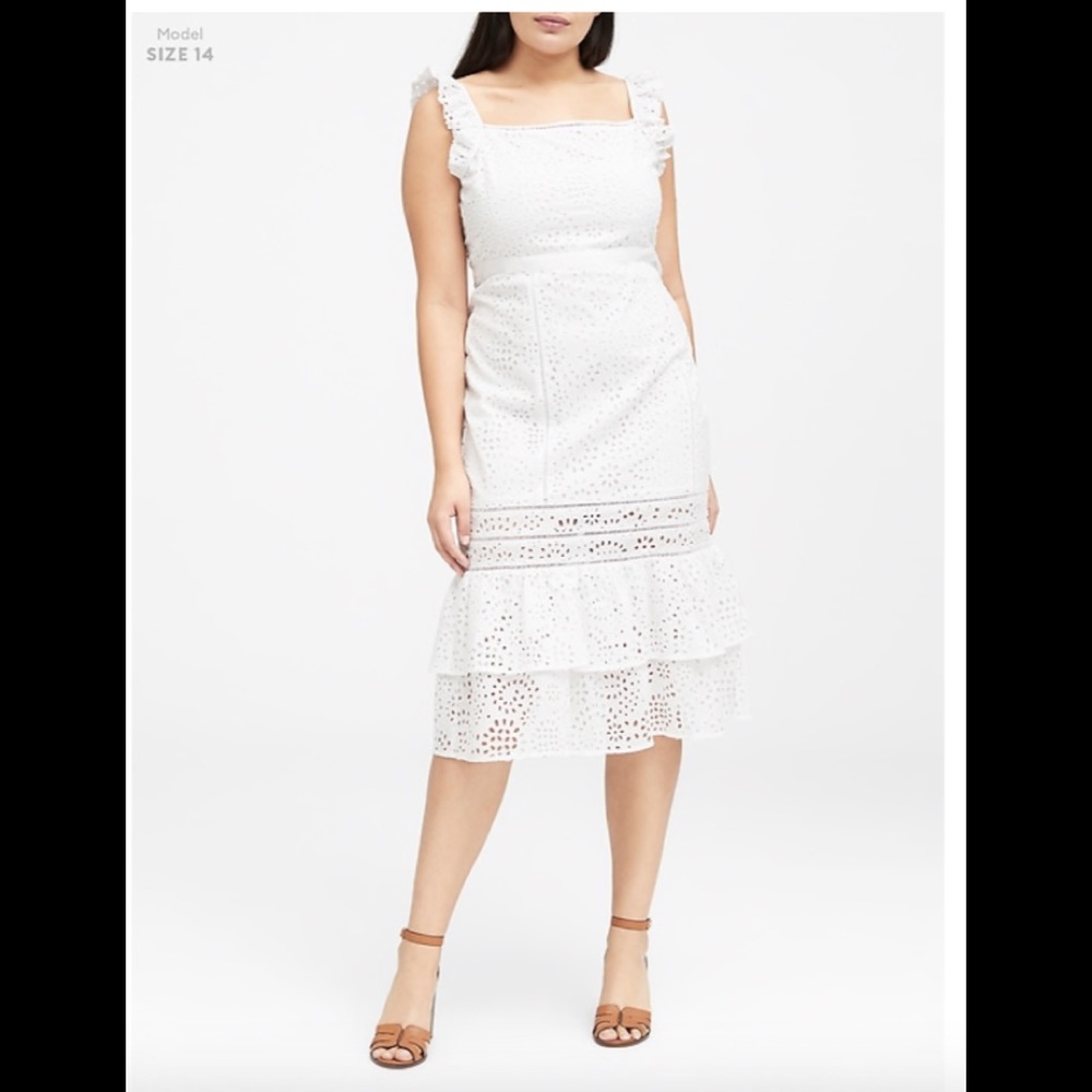 Banana Republic Eyelet dress size 10